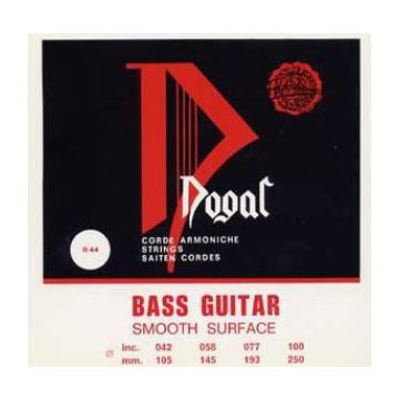 Preview van Dogal R44 Traditional Long Scale, Chrome, flat wound 4string