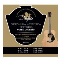 Thumbnail van Drag&atilde;o D024 Guitarra Acustica  Superior 11-46 Silverplated ball-end wound B and G
