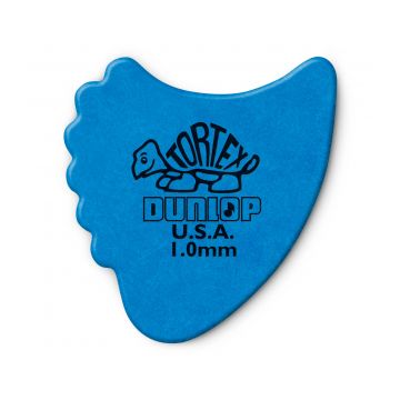 Preview van Dunlop 414R1.0 Tortex Fin Blue 1.0mm