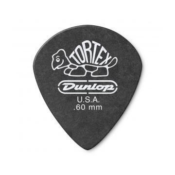 Preview van Dunlop 482R.60 Tortex Pitch Black Jazz III 0.60mm