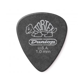 Preview van Dunlop 488R1.0 Tortex Pitch Black Standard 1.0mm