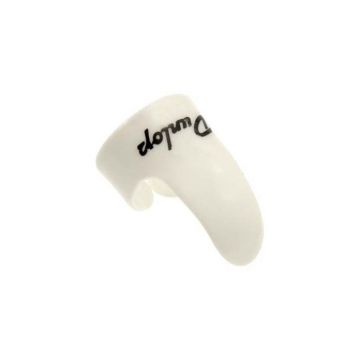 Preview van Dunlop 9011R Fingerpicks White Plastic Medium