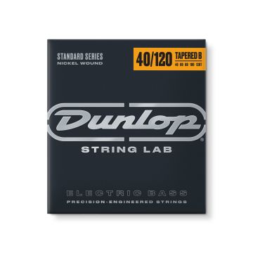 Preview van Dunlop DBN40120T STANDARD SERIES NICKEL WOUND TAPERED BASS STRINGS 40-120 | 5-STRING