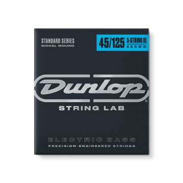 Preview van Dunlop DBN45125XL STANDARD SERIES NICKEL WOUND EXTRA LONG SCALE BASS STRINGS 45-125 | 5-STRING