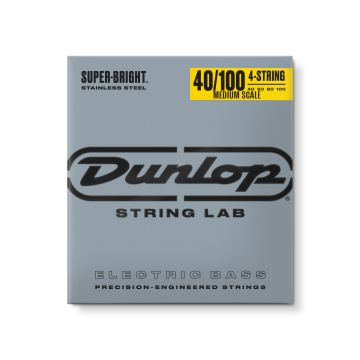 Preview van Dunlop DBSBS40100M MEDIUM SCALE  Light Super Bright Stainless