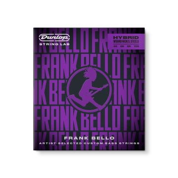 Preview van Dunlop FBHYN45105  FRANK BELLO HYBRID WOUND NICKEL BASS STRINGS 45-105