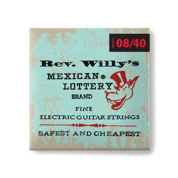 Preview van Dunlop RWN0840 BILLY GIBBONS CUSTOM REV WILLY&#039;S GUITAR STRINGS 08-40