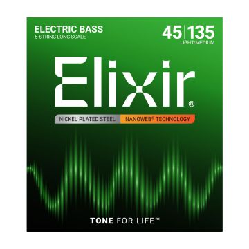Preview van Elixir 14207 Nanoweb 5-String Longscale Light/Medium