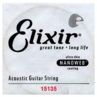 Thumbnail van Elixir 15135 Nanoweb 035 wound Acoustic guitar 80/20 bronze