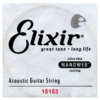 Thumbnail van Elixir 15153 Nanoweb 053 wound Acoustic guitar 80/20 bronze