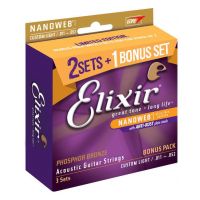 Thumbnail van Elixir 16027  3 pack Nanoweb Custom light  16544