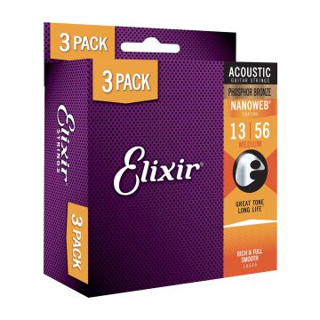 Preview van Elixir 16102 - 3 pack Nanoweb Medium 16546