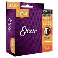 Thumbnail van Elixir 16102 - 3 pack Nanoweb Medium 16546