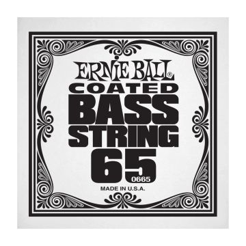 Preview van Ernie Ball 0665 Coated Nickel Wound Electric Bass String Single .065