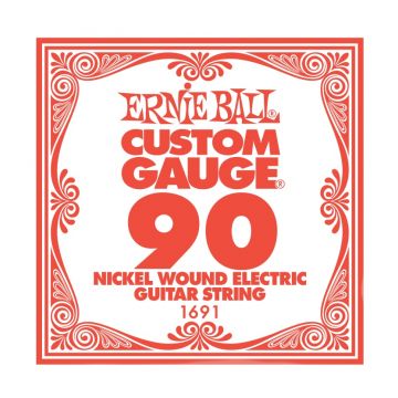 Preview van Ernie Ball 1691! Nickel Wound SMALL BALL-END Electric String Single  .090 32.75&quot; TAPER