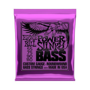 Preview van Ernie Ball 2831 Power Slinky Nickel Wound Electric Bass Strings - 55-110 Gauge