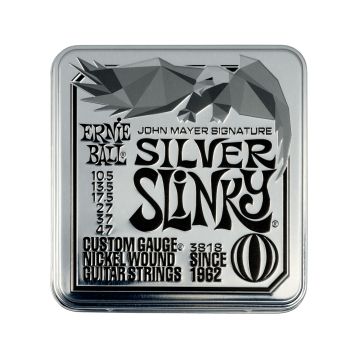 Preview van Ernie Ball 3818 JOHN MAYER SILVER SLINKY SIGNATURE ELECTRIC GUITAR STRINGS 3-PACK