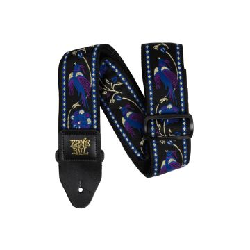 Preview van Ernie Ball 5371 CLASSIC JACQUARD GUITAR STRAP/BASS STRAP - PURPLE PLEASANT PHEASANT