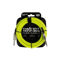 Thumbnail van Ernie Ball 6419 FLEX INSTRUMENT CABLE STRAIGHT/STRAIGHT 20FT - GREEN