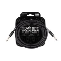 Thumbnail van Ernie Ball 6435 FLEX INSTRUMENT CABLE STRAIGHT/STRAIGHT 20FT - BLACK