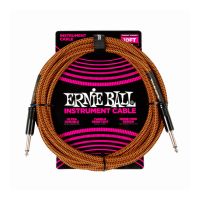 Thumbnail van Ernie Ball 6468 10&#039; BRAIDED INSTRUMENT CABLE STRAIGHT/STRAIGHT 10FT - PUMPKIN PIE