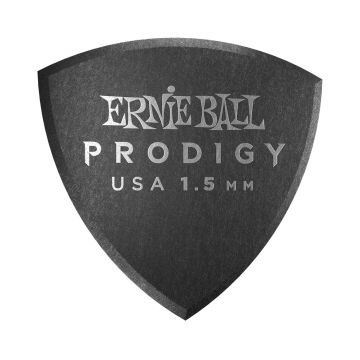 Preview van Ernie Ball 9332 1.5mm Black large rounded triangle Prodigy Pick