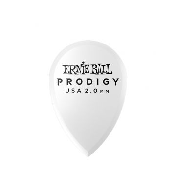 Preview van Ernie Ball 9336 2.0mm White Teardrop Prodigy Pick