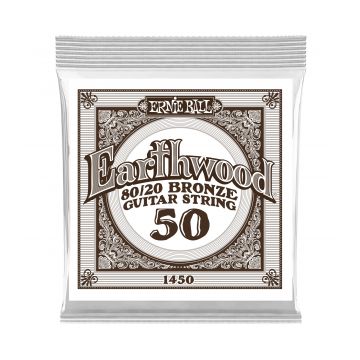 Preview van Ernie Ball P01450 Earthwood 80/20 Bronze Acoustic Guitar String .050