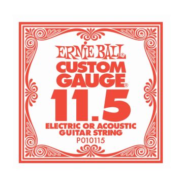 Preview van Ernie Ball eb-10115 Single PLAIN STEEL ELECTRIC OR ACOUSTIC