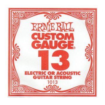 Preview van Ernie Ball eb-1013 Single PLAIN STEEL ELECTRIC OR ACOUSTIC