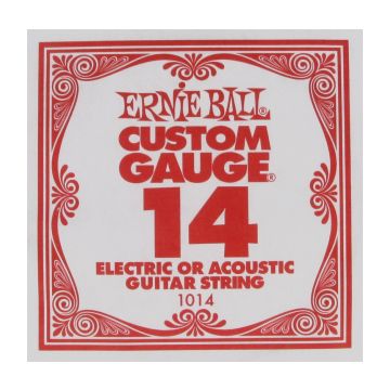 Preview van Ernie Ball eb-1014 Single PLAIN STEEL ELECTRIC OR ACOUSTIC
