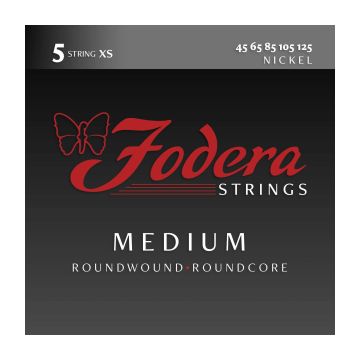 Preview van Fodera N45125XS  Medium Nickel, 5 string EXTRA SHORT SCALE 30.75&rdquo; taper