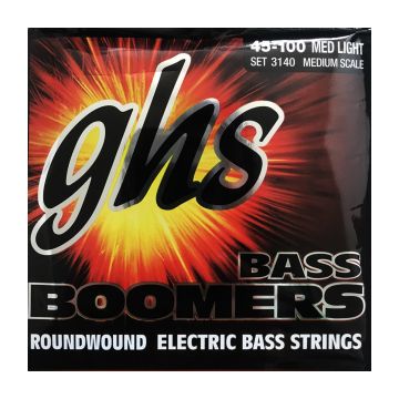 Preview van GHS 3140 Medium scale Bass Boomers Roundwound Nickel-Plated Steel Medium /light gauge