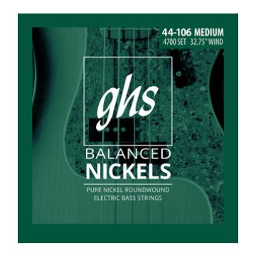 Preview van GHS 4700 Balanced Nickel Medium 4 String Short Scale (32.75&quot; winding)