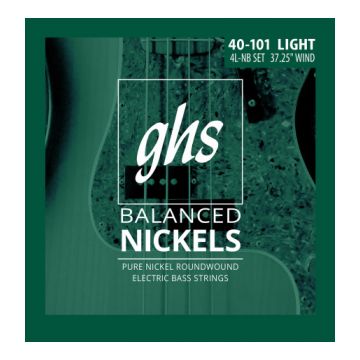 Preview van GHS 4M-NB 4700 Balanced Nickel Medium 4 String  (37.25&quot; winding)