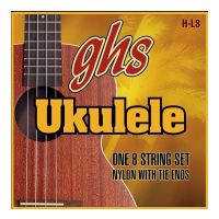 Thumbnail van GHS H-L8 Set Lili&#039;u 8 String, Black Nylon/Silverwound