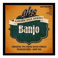 Thumbnail van GHS PF190 AMERICANA SERIES BANJO - PF190 Set, Cryogenically Treated Stainless Steel, Light Loop end