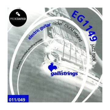 Preview van Galli EG1149 Pro Coated nickel round wound, jazz rock, 011-014-018-028-038-049