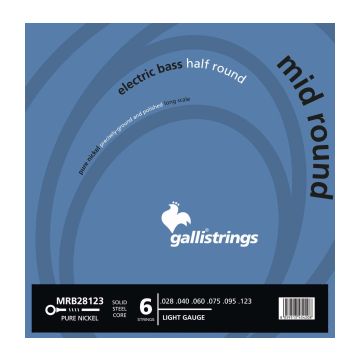 Preview van Galli MRB28123 6 STRINGS LIGHT Pure Nickel half round