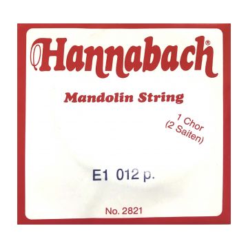 Preview van Hannabach 2821012 Single pair Mandoline strings .012