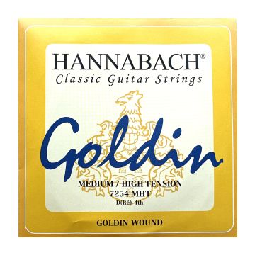 Preview van Hannabach 7254MHT single D4 string Medium High tension Goldin