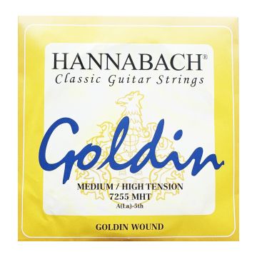 Preview van Hannabach 7255MHT single A5 string Medium High tension Goldin