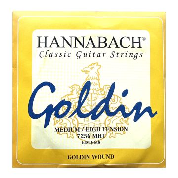 Preview van Hannabach 7256MHT single E6 string Medium High tension Goldin