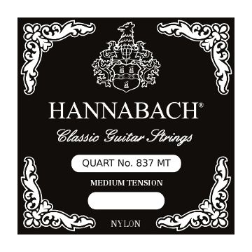 Preview van Hannabach 837 MT Silverplated Medium tension Quart guitar