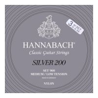 Thumbnail van Hannabach 9007 MLT Silver 200 Basses ( D4, A5, E6)