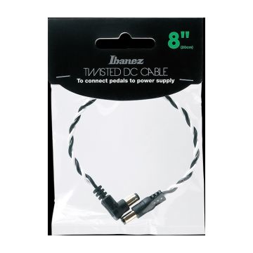 Preview van Ibanez DCT08-BWH Twisted DC Cable Black &amp; White