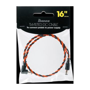 Preview van Ibanez DCT16-BNR Twisted DC Cable Black &amp; Neon Red
