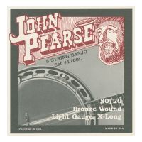 Thumbnail van John Pearse 1700L 5 string Banjo bronze Wound light extra long