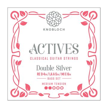 Preview van Knobloch 300ADS Actives Medium tension Double Silver  BASS SET 33.5
