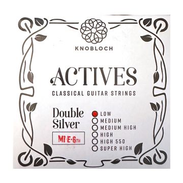 Preview van Knobloch 6ADS33.0 Single ACTIVES Double Silver E6 Medium-Low Tension 33.0